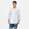 Basic Ripped Denim Bermuda Shorts