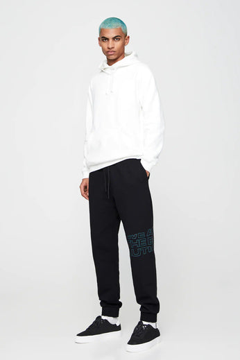 Black Cotton Jogging Trousers