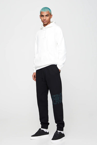 Black Cotton Jogging Trousers