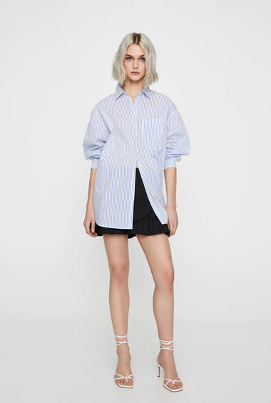 Blue Striped Oversize Shirt