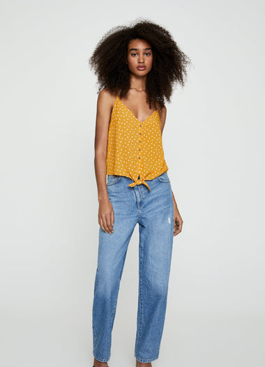 Strappy Top With Front Knot