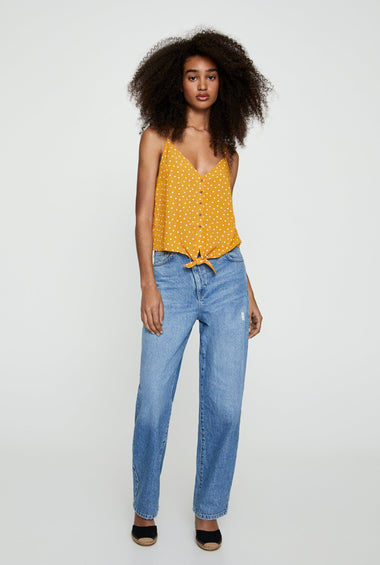 Strappy Top With Front Knot